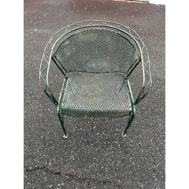 Perfect addition to your outdoor space! The chairs measure 17x26x29.5 One weld on the chair is detached. It can be fixed...
