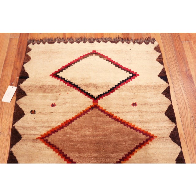 Tribal Nazmiyal Collection Elegant Vintage Tribal Persian Gabbeh Rug For Sale - Image 3 of 6