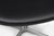 Vintage Swivel Swan Chairs in Black Leather by Arne Jacobsen for Fritz Hansen, 1950s, Set of 2 For Sale - Image 6 of 7