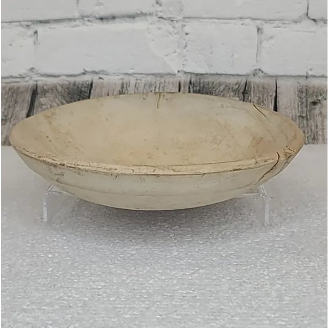 Mid-Century Modern Wooden Large Hand Carved Dough/Salad Bowl For Sale In Orlando - Image 6 of 12