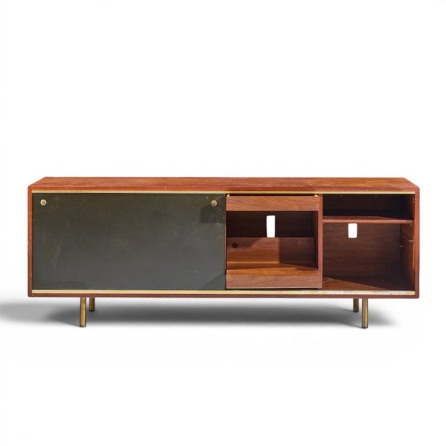 Brown George Nelson for Herman Miller 8000 Executive Series Mid Century Walnut Credenza For Sale - Image 8 of 12