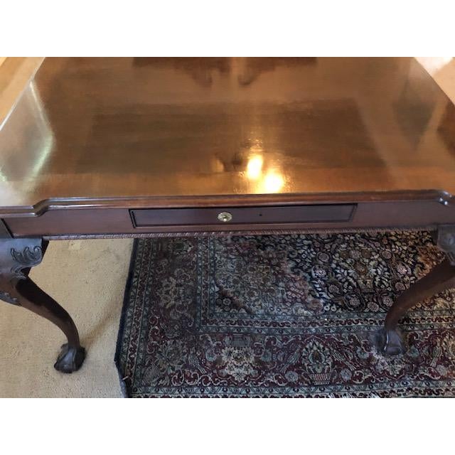 Henredon Henredon Mahogany Dining Table For Sale - Image 4 of 7