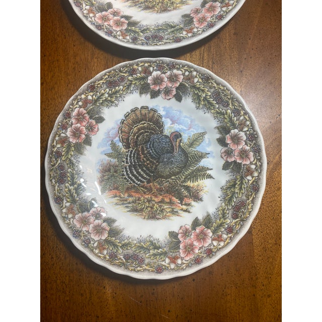 2 Churchill China Thanksgiving 8” Plates For Sale - Image 10 of 12