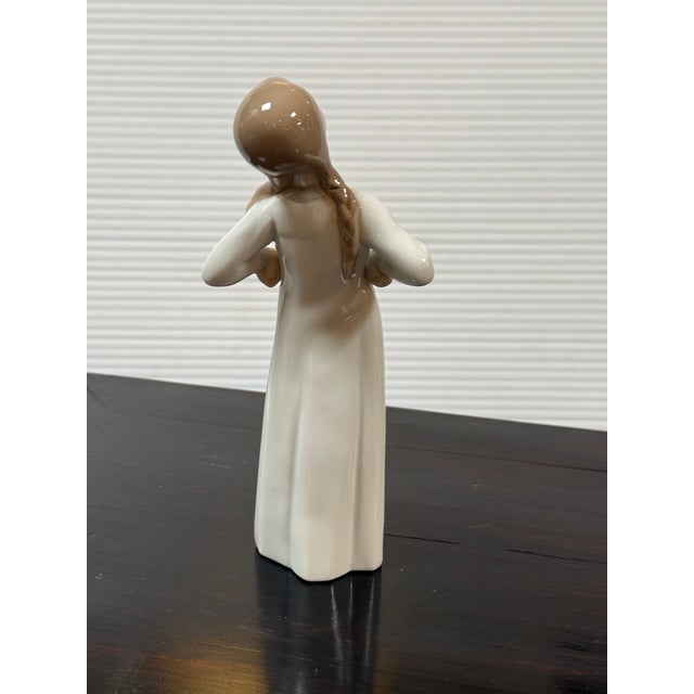 Ceramic Fulgencio García for Lladró Girl Stretching Porcelain Figurine, Signed For Sale - Image 7 of 12