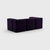 Two-Seater Modular Sofa with Armrests in Jet Fabric by Ambivalenz, Set of 7 For Sale - Image 9 of 18