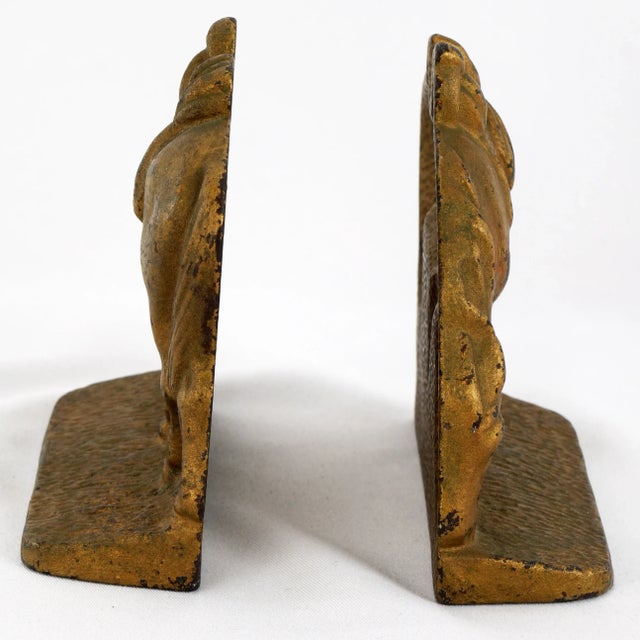 Pair of Riderless Horse Bookends Cast Iron 1920's For Sale In Phoenix - Image 6 of 7