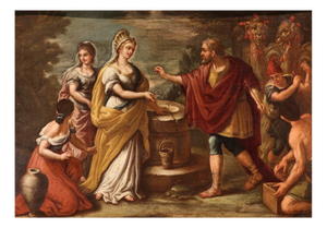 Rebecca at the Well Pietro Da Cortona, 1700s, Oil on Canvas