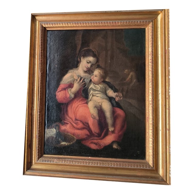 Antonio Allegri, Madonna della Cesta, 1500s, Oil on Canvas For Sale