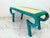Baker Furniture Company Hand Painted Faux Malachite Console / Desk, Alessandro, Baker, 1980's For Sale - Image 4 of 11