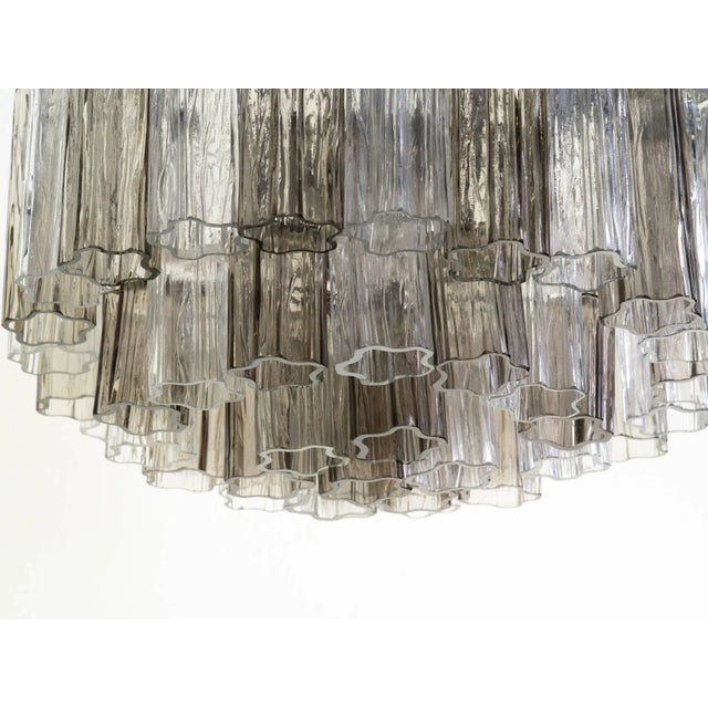 Glass Tronchi Three-Tiered Chandelier For Sale - Image 7 of 11