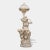 Pair of Monumental Antique Italian Carved Alabaster Venus & Cupid Figural Torchiere Lamps on Black Marble Pedestals For Sale - Image 12 of 12