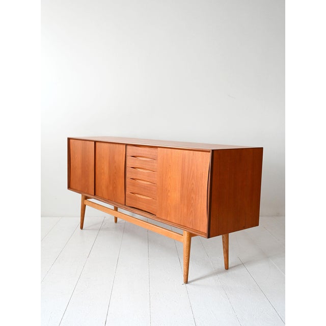 Vintage Scandinavian Teak Sideboard, 1960s For Sale - Image 4 of 14