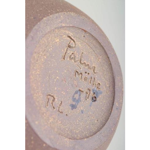 2-Color Matte Glazed Stoneware Vase by Rolf Palm, Mölle, Sweden, 1996 For Sale - Image 4 of 5