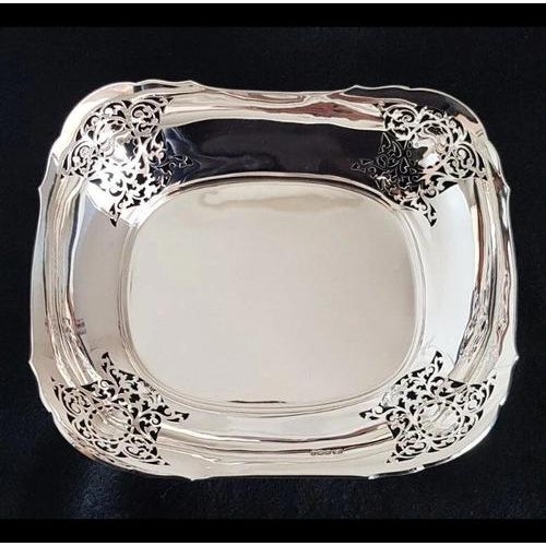 Antique Sterling Silver Fruit Bowl from Atkin Brothers, Sheffield, 1923 For Sale - Image 9 of 18