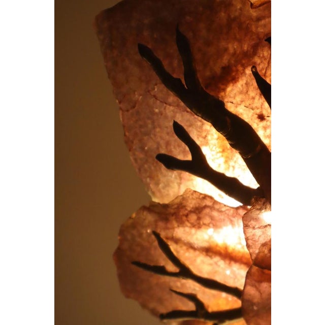 Gold Sculptural Tree Lamp attributed to Richard Faure for Maison Honore Paris, 1970s For Sale - Image 8 of 14