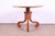 Brown Baker Furniture French Empire Fruitwood Pedestal Breakfast or Center Table, Newly Refinished For Sale - Image 8 of 11