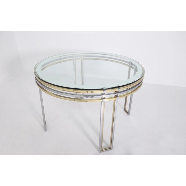 Mid-Century Modern Italian Dining Table in Steel, 1970 For Sale - Image 3 of 13