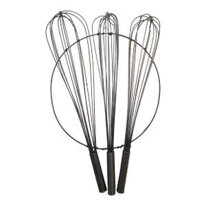 1980s Curtis Jere Style Pop Art Metal Whisk Wall Sculpture