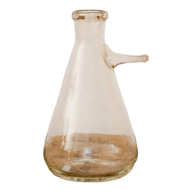 Late 20th Century Lab Glass Mini Beaker Vessel For Sale