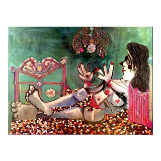 Leticia de Prado, Forever, 2018, Oil & Mixed Media on Canvas For Sale