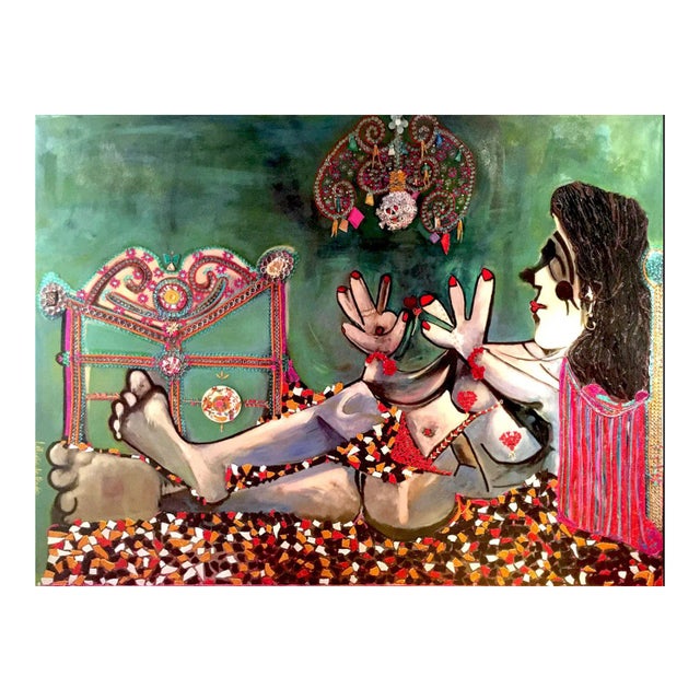 Leticia de Prado, Forever, 2018, Oil & Mixed Media on Canvas For Sale