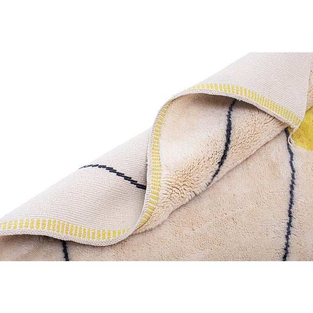 Early 21st Century Geometric Hand-Knotted Wool Rug by Azele Studio For Sale - Image 5 of 10