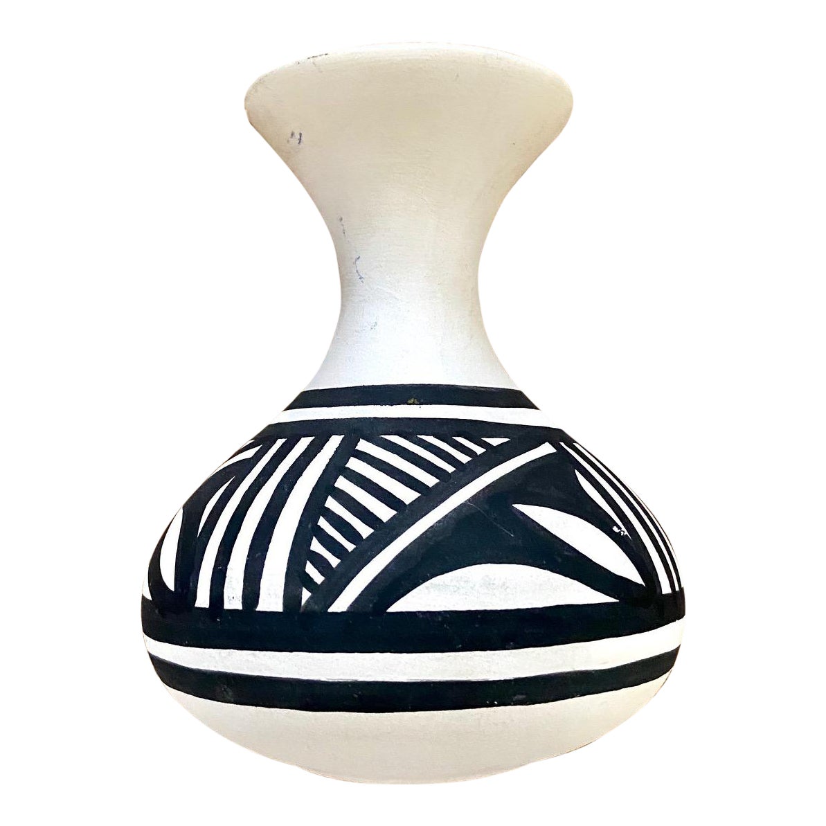 Acoma Pueblo Mid th Century Black And White Pottery Vase Chairish