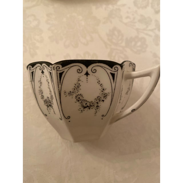 Shelley Shelley Queen Anne “Garland of Flowers” Vintage Teacup, Saucer, and Plate- 3 Pieces. For Sale - Image 4 of 12