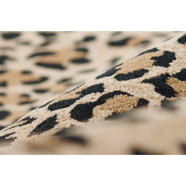 Erin Gates by Momeni Woodland Leopard Beige Hand Tufted Wool Area Rug 8'9" X 11'9" For Sale - Image 4 of 10