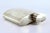Metal Smooth Silver Whiskey Flask For Sale - Image 7 of 8