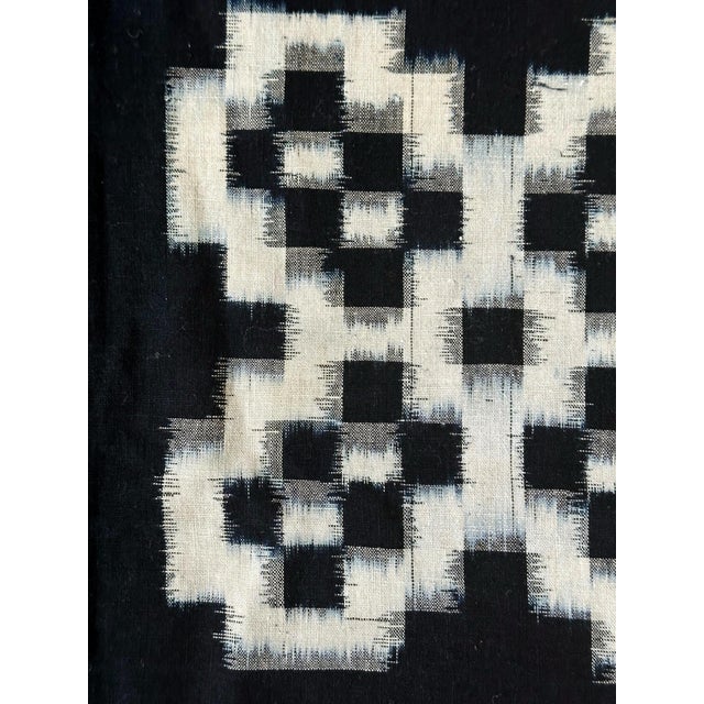 Japanese Textile Panel Double Ikat Kasuri Futon Cover For Sale - Image 10 of 12