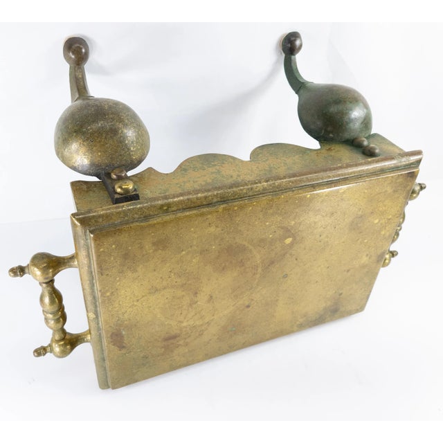 English or American Brass Fireplace Trivet For Sale - Image 9 of 12