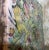 Exceptional Persian tile all hand-painted and glazed with beautiful scenery of birds flying between colorful vines and...