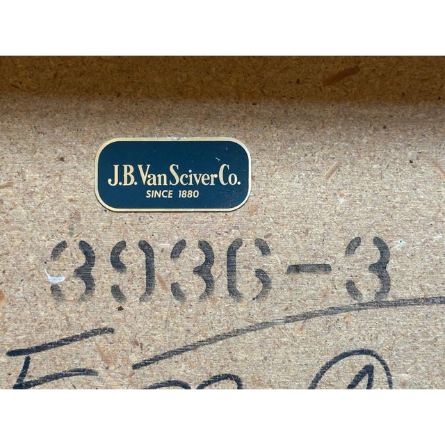Vintage French Country Vanity Chair by j.b. Van Sciver Wooden Upholstered For Sale In Pittsburgh - Image 6 of 7