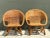 Brown Vintage Woven Rattan Lounge Chairs - Pair For Sale - Image 8 of 12