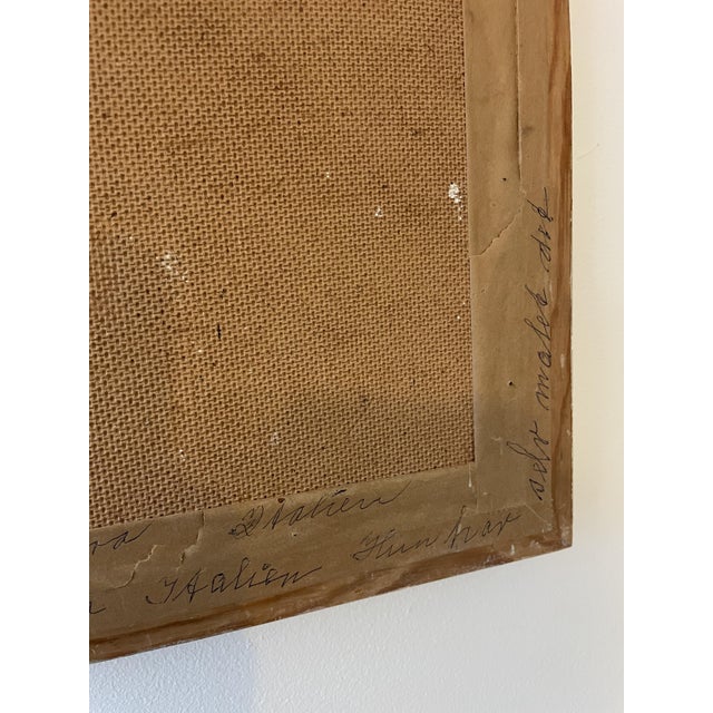 Vintage Mediterranean Street Scene, 1960s, Ol on Canvas, Framed For Sale - Image 4 of 9