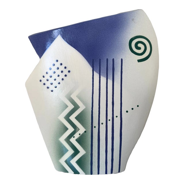 John Bergen Postmodern Ceramic Vase/Sold For Sale