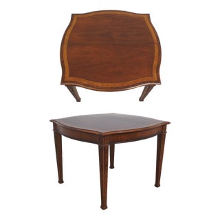 Henredon Chippendale Mahogany Dining Room Breakfast Table For Sale