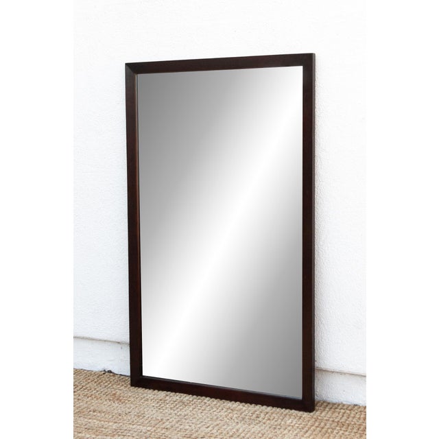1960s Large Elegant Vintage Rosewood Mirror For Sale - Image 5 of 11