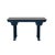This elegant, minimalist console table features a deep, charcoal-black finish that beautifully highlights the subtle,...