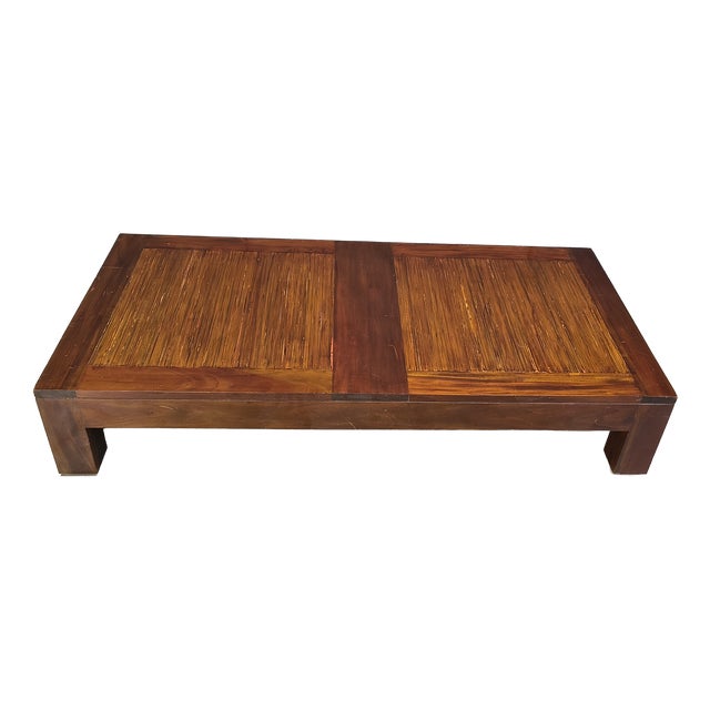 Coffee Table in Bamboo, 1980s For Sale