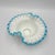 Add a soft touch of vintage elegance to your glassware collection with this **Vintage Fenton Milk Glass Aqua Crest Pale...