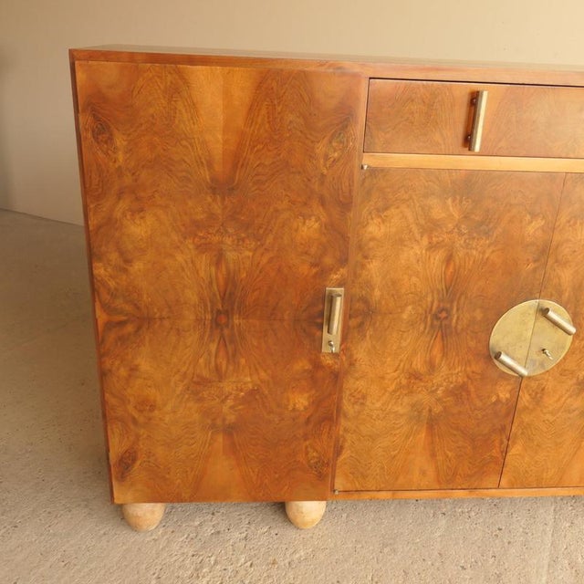 Walnut Burl Sideboard or Console, 1940s For Sale - Image 18 of 18