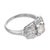 1930s 1930s Art Deco Diamond Platinum Engagement Ring, Size 6 For Sale - Image 5 of 7