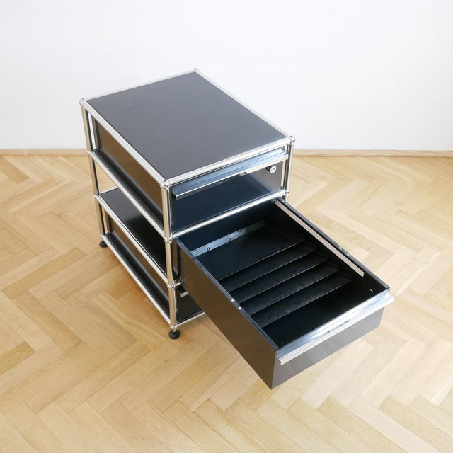 Metal Office Container by Fritz Haller & Paul Schärer for USM Haller For Sale - Image 7 of 11