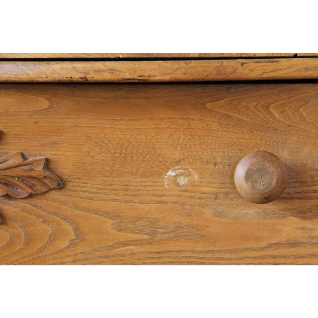 Vintage Farmhouse Danish Commode in Oak, 1890s For Sale - Image 15 of 18