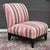Vintage Mitchell Gold Striped Slipper Chair For Sale - Image 9 of 13