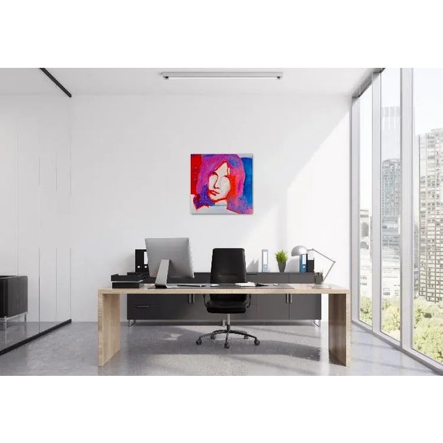 Pop Art Modern Figurative Portrait in Pop Art Style – Original Oil Painting For Sale - Image 3 of 12