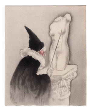 Louis Icart, The Professor, The Life of Breasts, Nude, Original Etching & Aquatint, 1945
