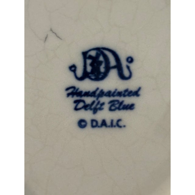 Vintage Delft Hand Painted Blue Pin Cushion For Sale In Miami - Image 6 of 6